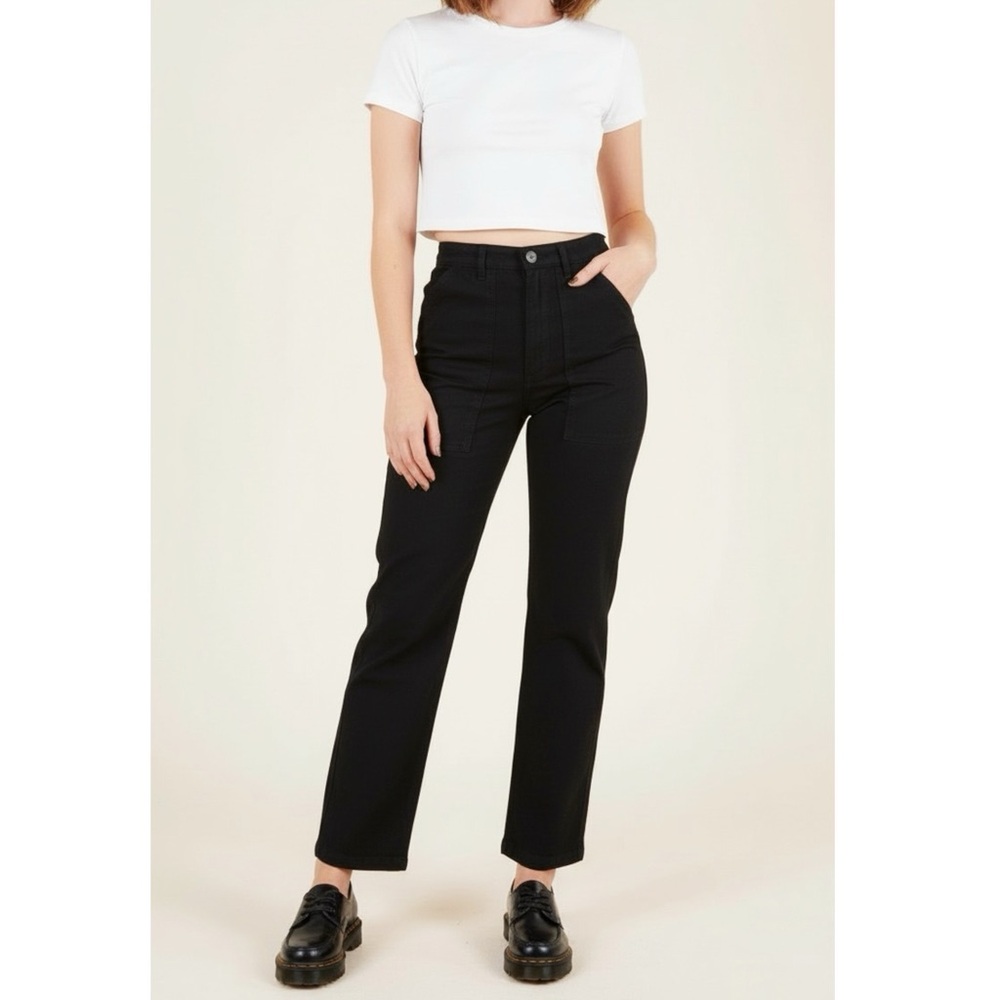 BIG BUD PRESS Work Pants, Black, Medium (PETITE)